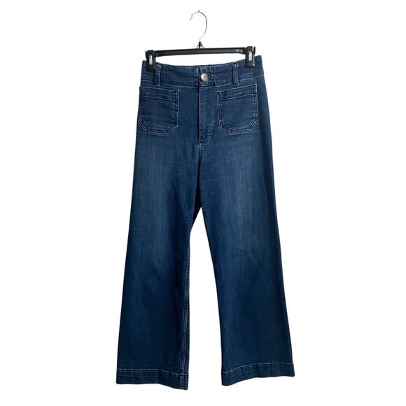 Anthropologie Blue Wide-Leg Jeans - Picture 1 of 10
